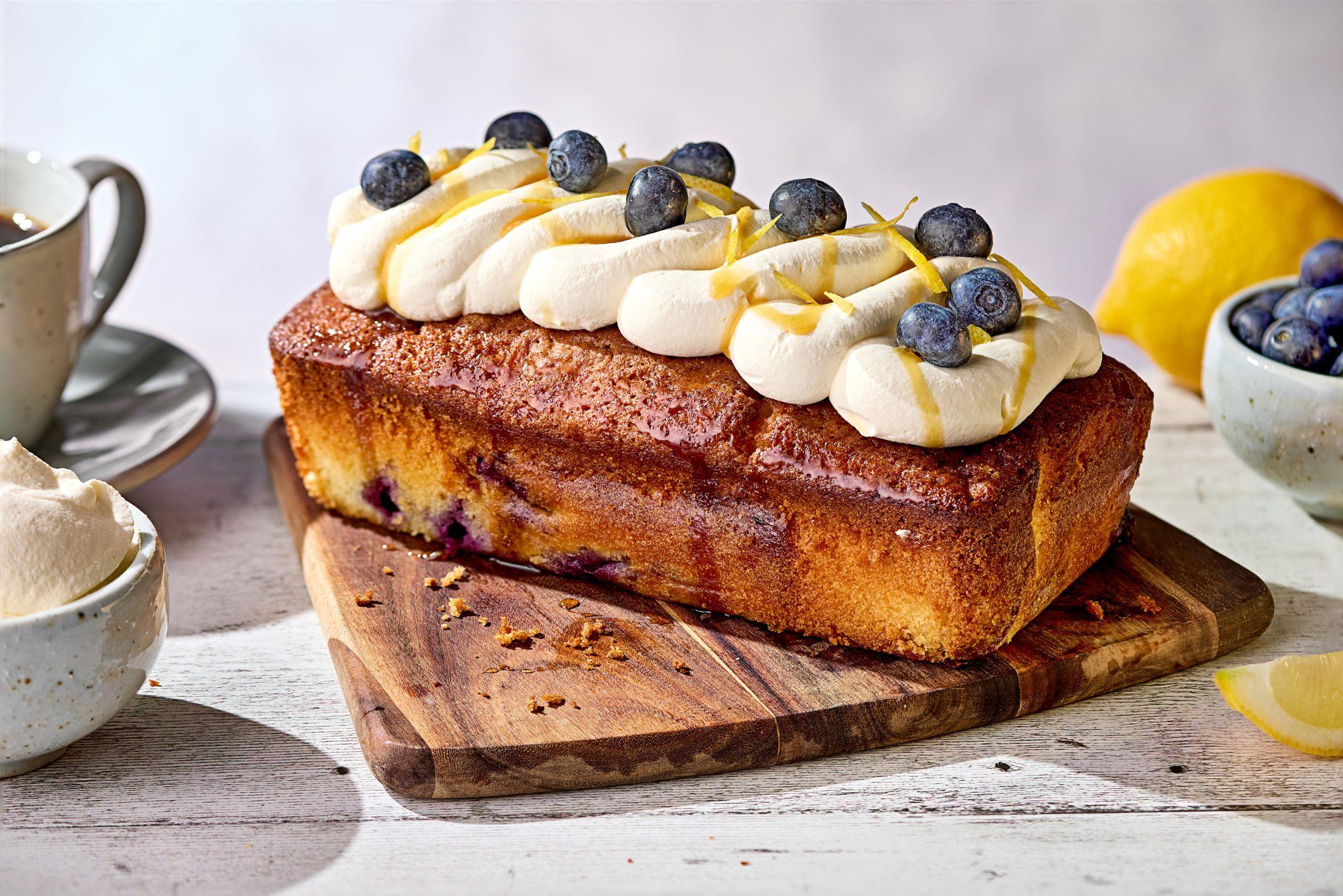 Blueberry Lemon Drizzle Cake