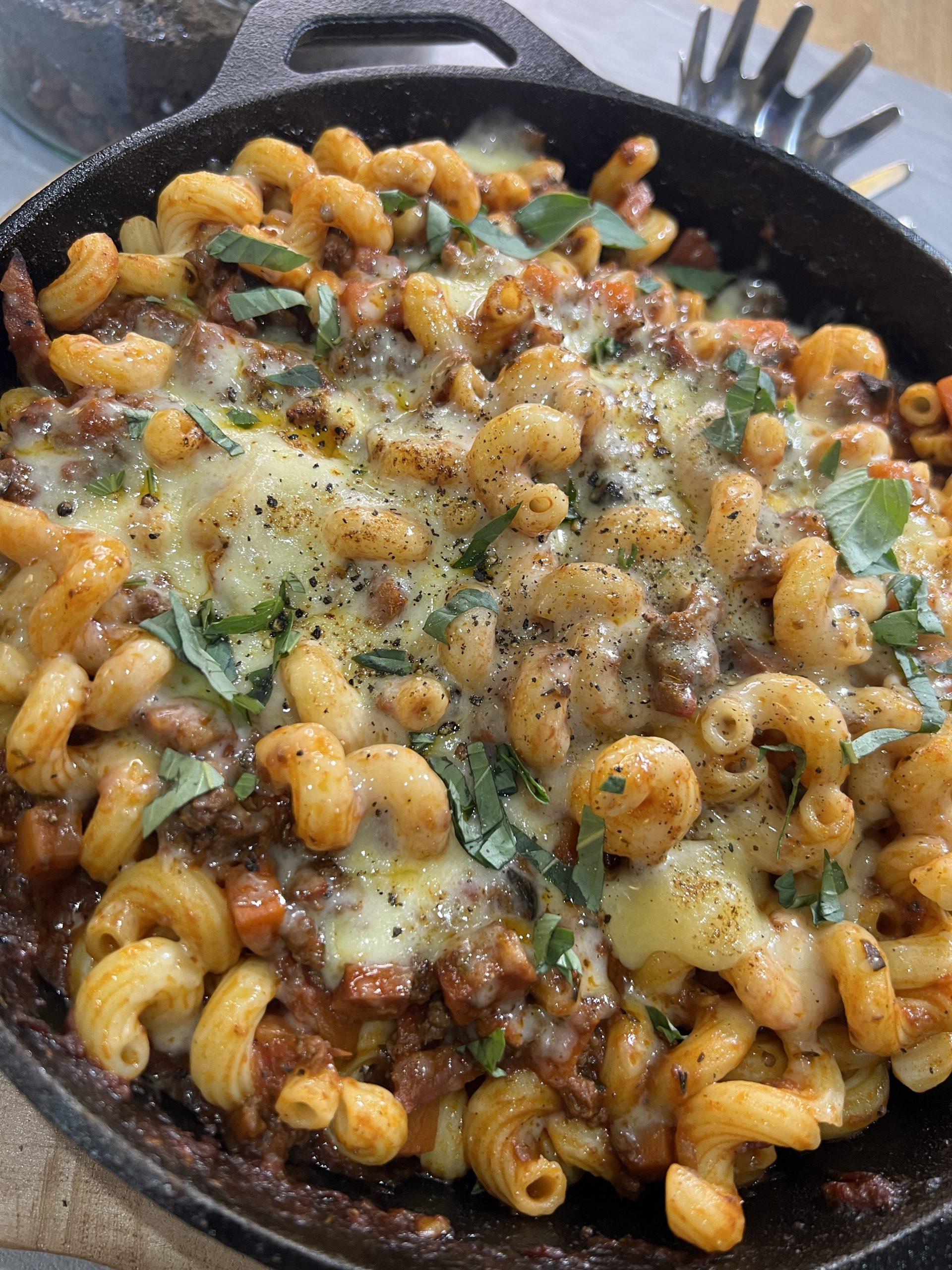 Darragh’s Chorizo Bolognese Pasta Bake
