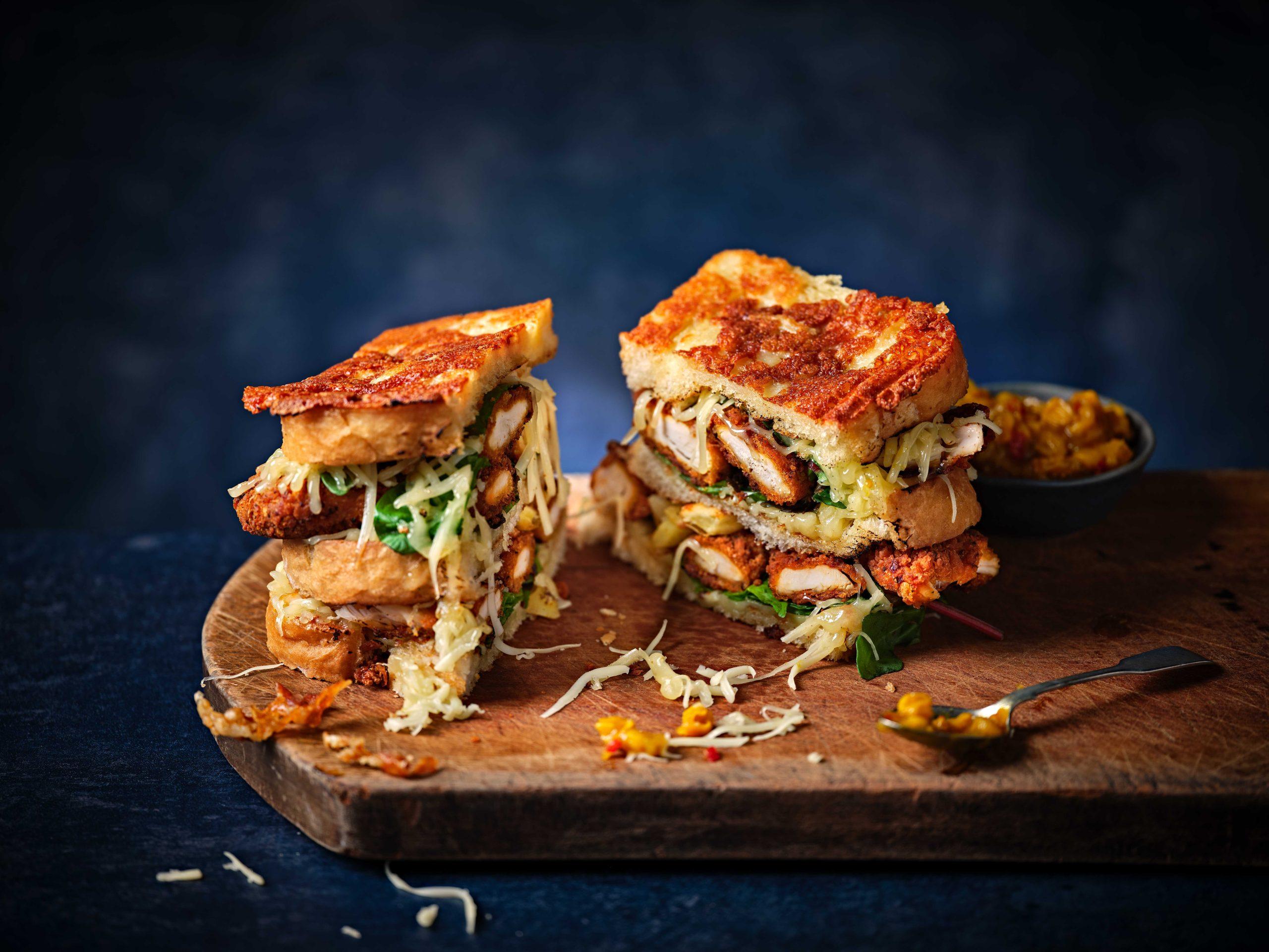 Cheesy Cajun Chicken Sandwich