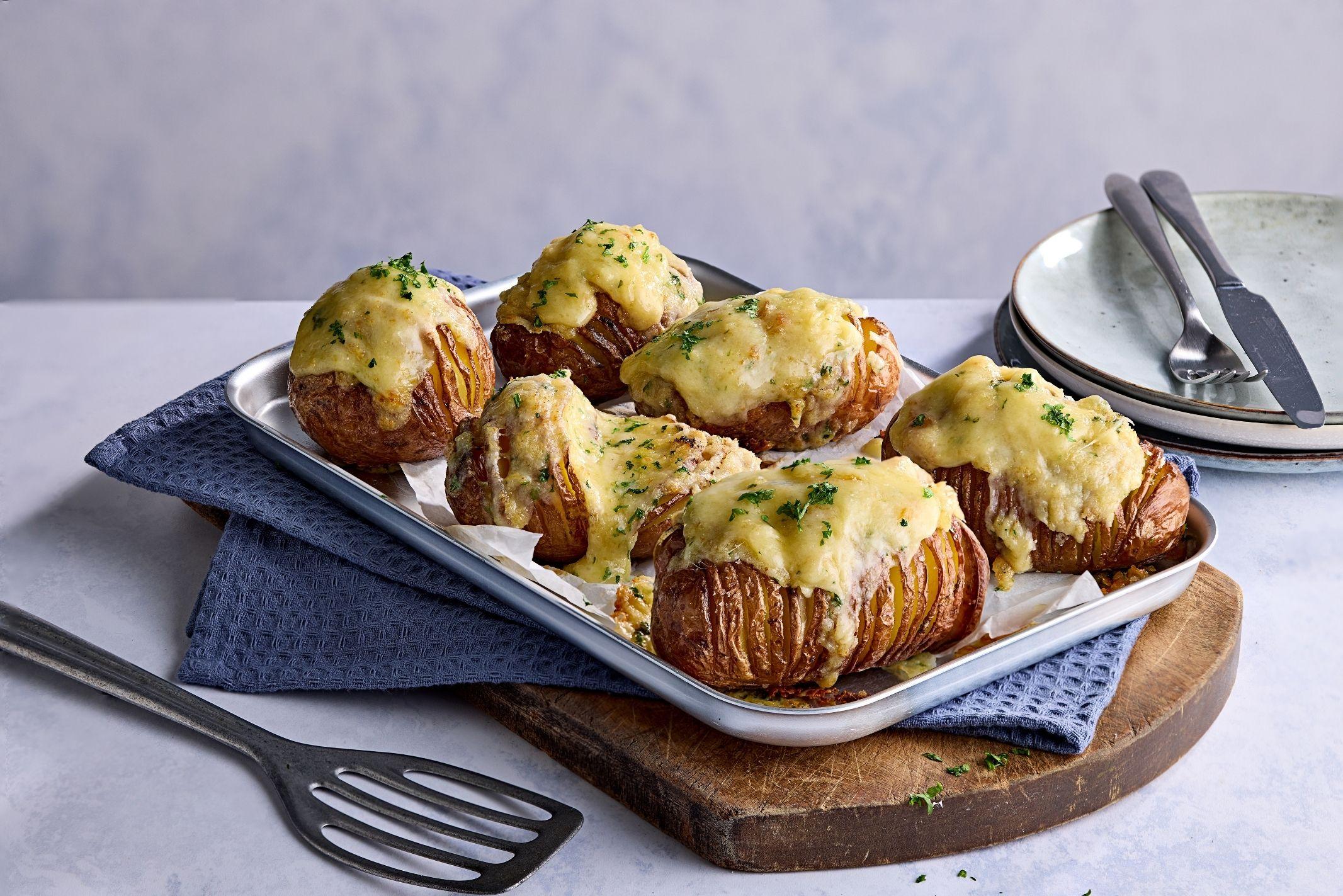 Cheese & Herb Hasselback Potatoes