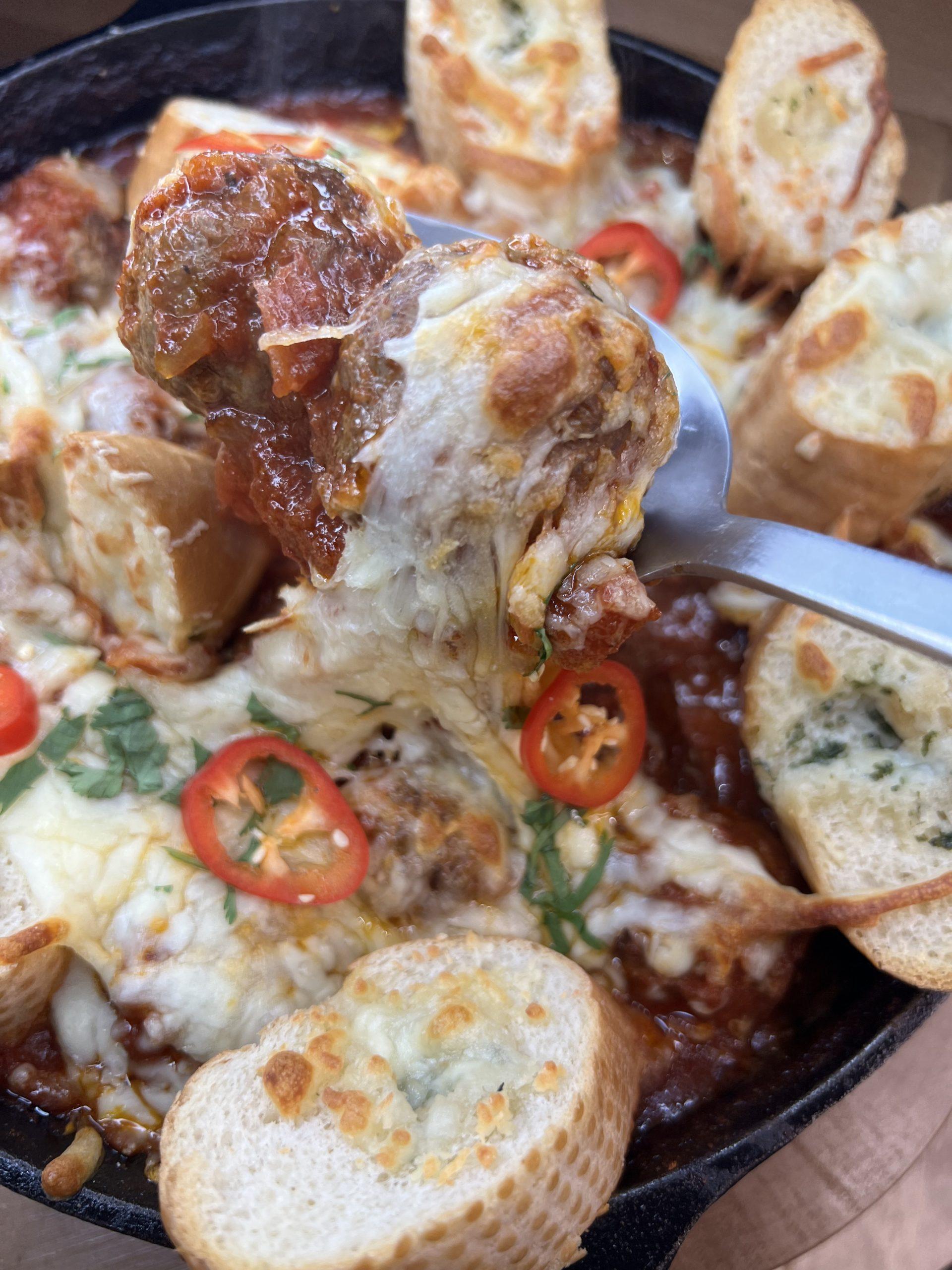 Darragh’s Cheesy Chilli Meatballs