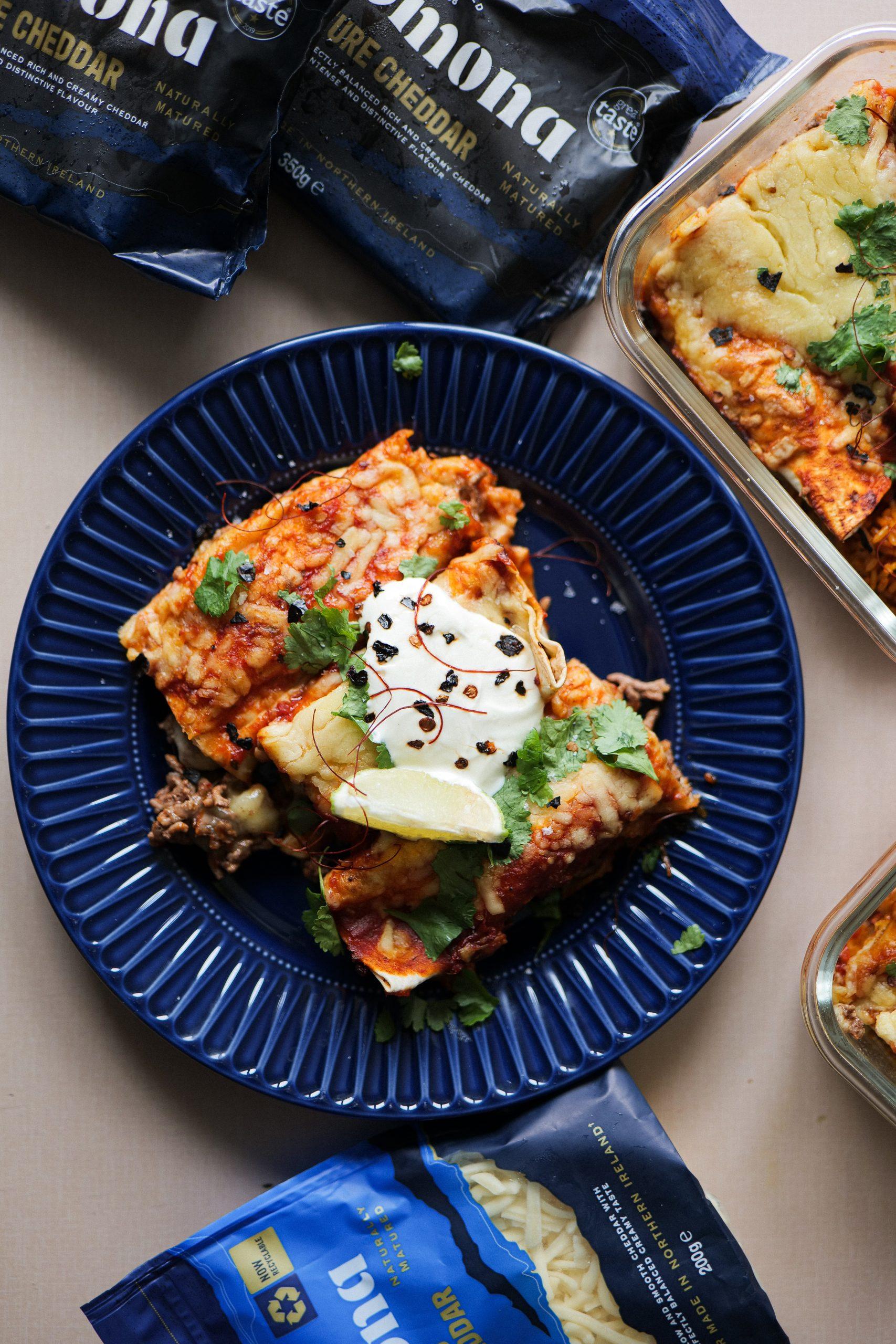 Cheesy Beef Enchiladas @BigDaddySlims