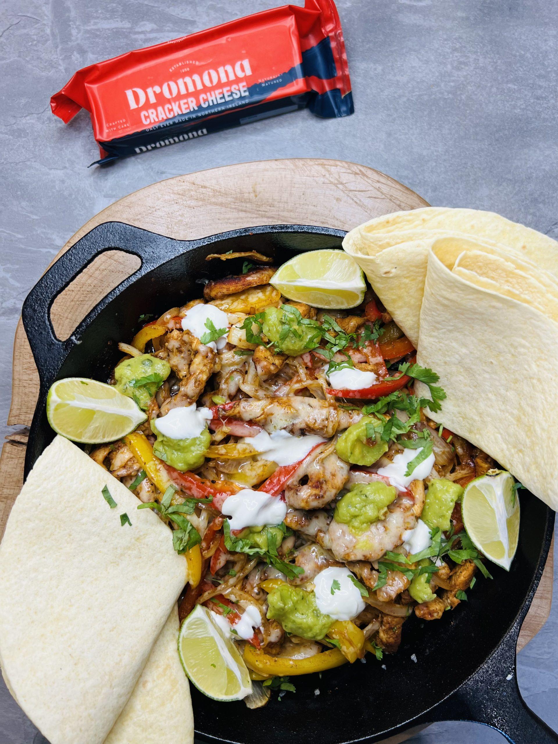 Darragh’s One Pot Cheesy Chicken Fajitas