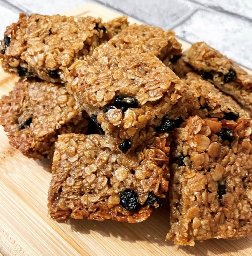 Rachael’s Oaty Blueberry Flapjacks