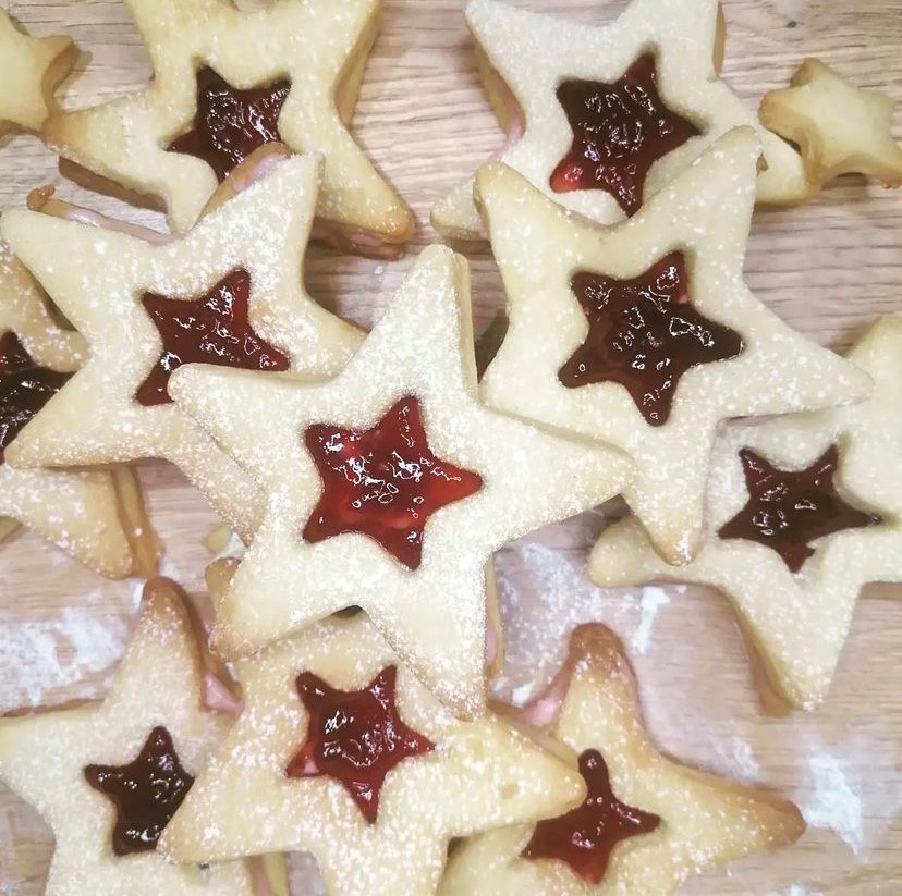 Jammie Star Biscuits by @donegaldaphne