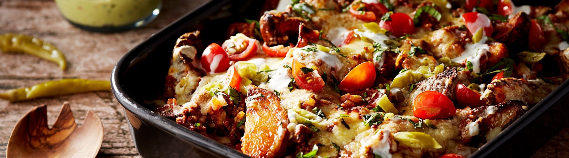 Loaded Cheesy Mexican Wedges