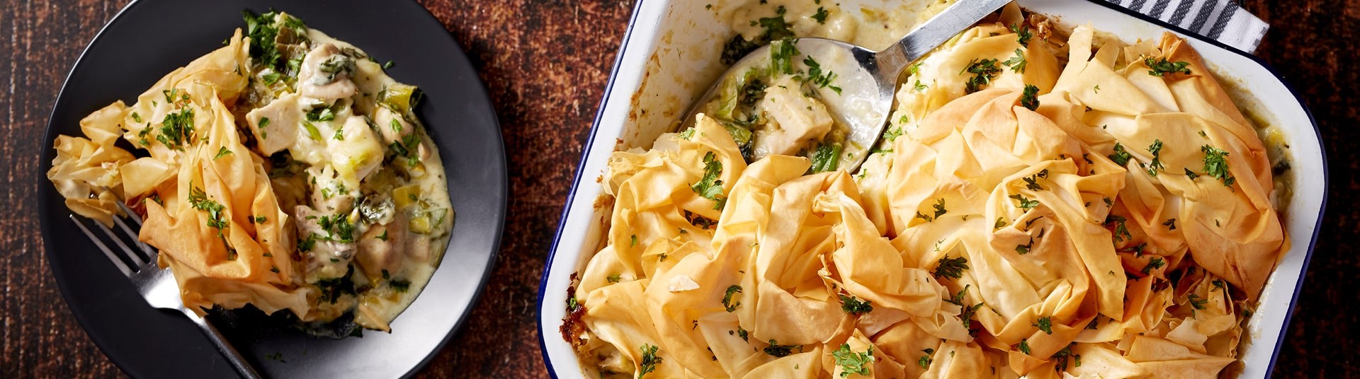 Crisp & Creamy Dromona Mushroom Pie