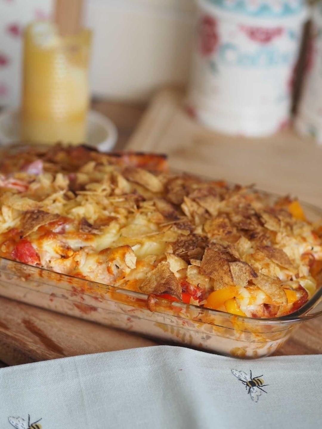 Jill’s Oh-So-Cheesy Chicken & Bacon Pasta Bake