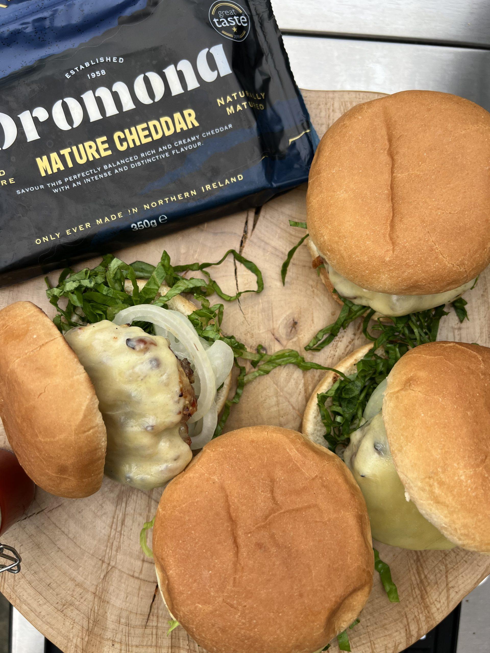 Darragh’s Cheesy Pork & Apple Burgers